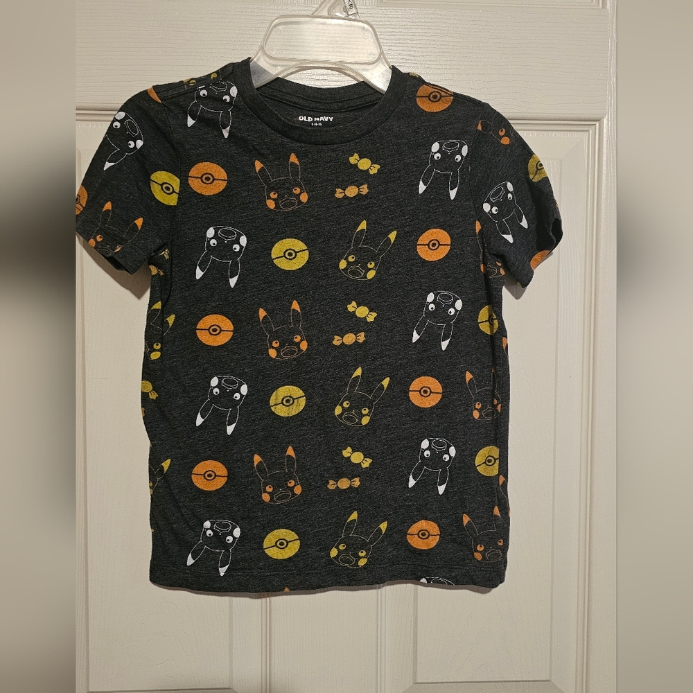 Old Navy Kids Pokémon Pikachu Halloween Graphic Tee - Black and Orange
